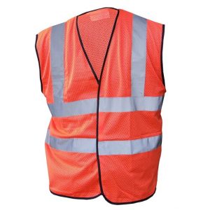 BEESWIFT HVMWOR HI-VIS ORANGE MESH VEST