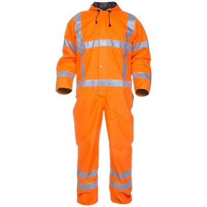 HYDROWEAR HYD072380OR URETERP HI-VIS ORANGE WATERPROOF COVERALL